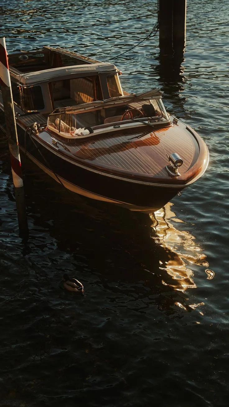 After dinner, on the water
