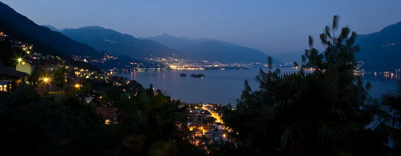 Palace terrace at night