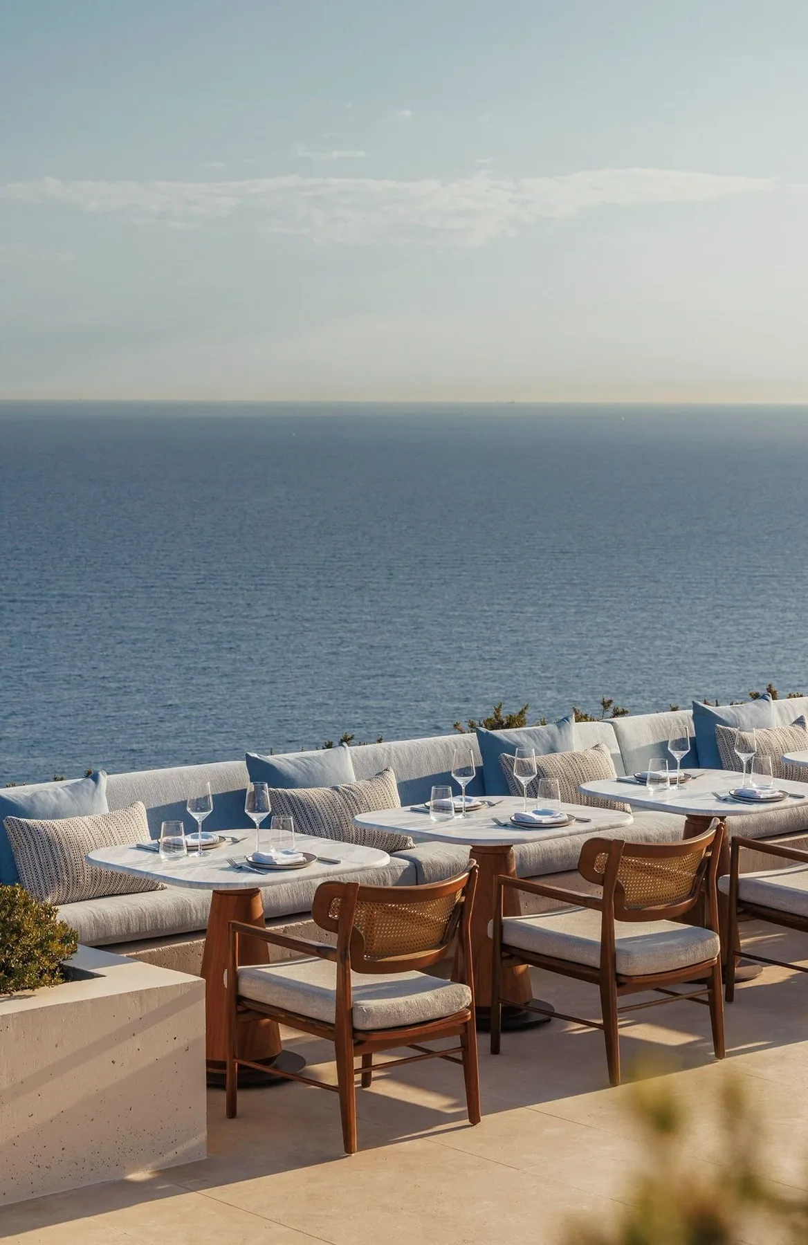 Cliff terrace dinner