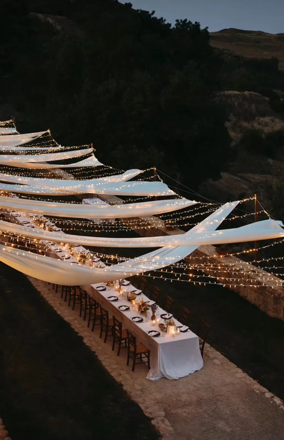 Dinner over the lights