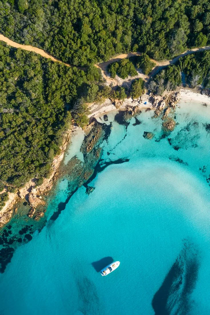 Private cove at sunset